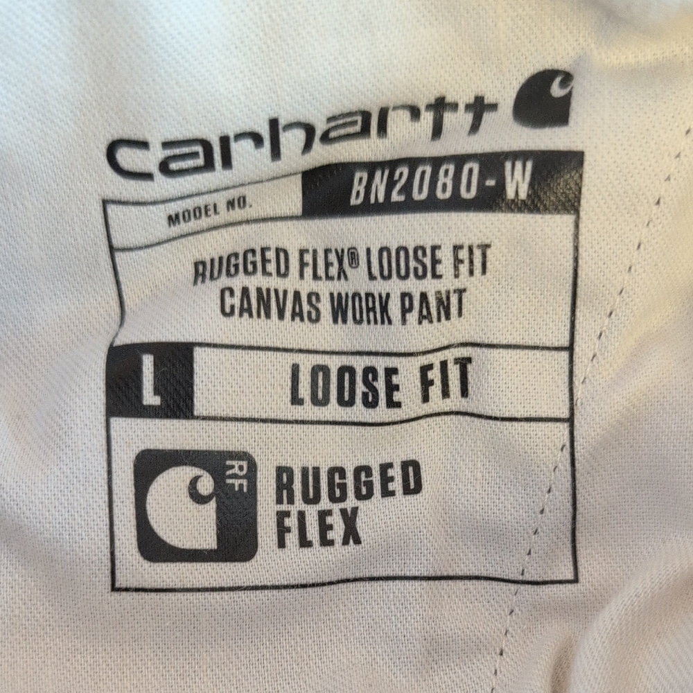 Carhartt Brown Straight Leg Loose Fit Cargo Jeans 2 Short M429 - Picture 12 of 13